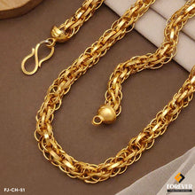 Delicate Design All Round Ring Thick Gold Plated Chain For Men.(CH-51)