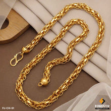 Delicate Design All Round Ring Thick Gold Plated Chain For Men.(CH-51)