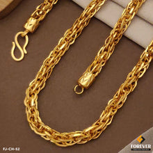 Gold Plated Rajwadi Dainty Design Best Quality Chain for Men. (CH-52)