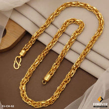 Gold Plated Rajwadi Dainty Design Best Quality Chain for Men. (CH-52)