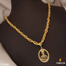 Trending Design Diamond Goga Face Pendant With Stylish Design Chain Combo.(CP-08)