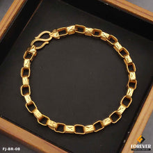 New Classical Gold S0quare Link bracelet For Men.(BR-08)(BR-08)