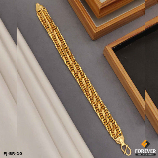 New Exclusive Design high Gold finish Patta Design Bracelet for Men.(BR-10)
