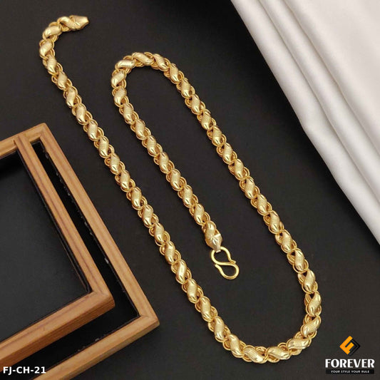 New Gold Finish Koyali stylish Design High-Quality Chain for Men (CH-21)
