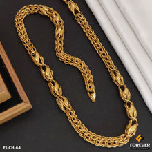 New Style Crafted Design Chain With 2 Kadi Linked Rassa Chain for Men.CH-64