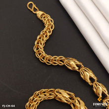 New Style Crafted Design Chain With 2 Kadi Linked Rassa Chain for Men.CH-64