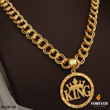 New Classical Gold Finish 2 Kadi Chain with Taj-King pendal for Men.(CP-15)