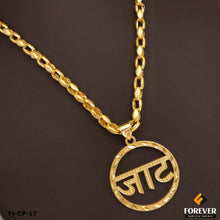 Classical Gold forming Chain with jat pendal for Men.(CP-17)