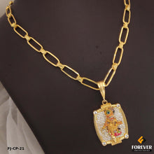 Classical Gold forming Chain with Kashtabhanjan pendal for Men.(CP-21)