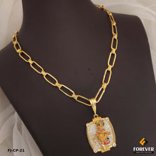 Classical Gold forming Chain with Kashtabhanjan pendal for Men.(CP-21)