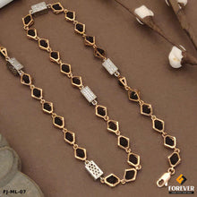 New Tri-Angle Rose Gold Forming Lovely Design Rudraksha Mala For Men.(ML-07)