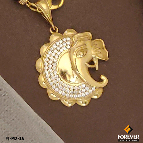 New Superior Diamond Ganpati Face Pendant for Men.(PD-16)