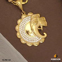 New Superior Diamond Ganpati Face Pendant for Men.(PD-16)