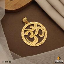 New Round Design Gold Pletted OM CNC Design Pendant.(PD-22