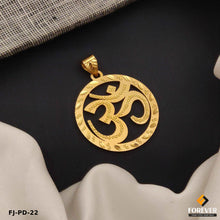 New Round Design Gold Pletted OM CNC Design Pendant.(PD-22