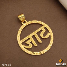 New Round Design Gold Pletted JAAT Design Pendant.(PD-26)