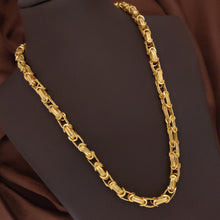 New Classical Nagmani Design Gold Platted Chain For Men.(CH-23)